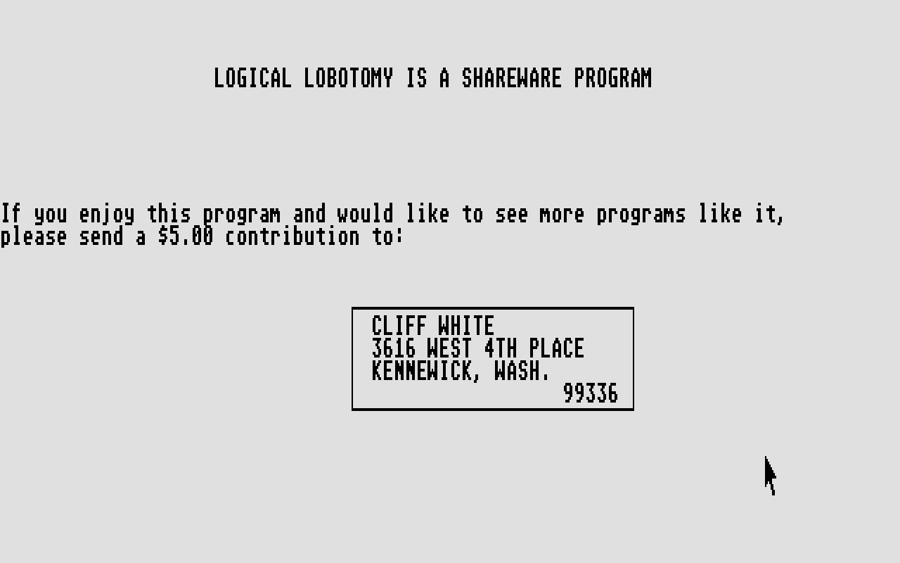 Logical Lobotomy — screenshot 1